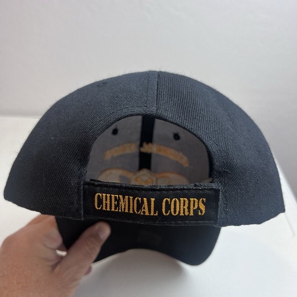 Chemical Corps Black Hat Cap Embroidered StrapBack KYS Designs OSFM - Picture 5 of 8